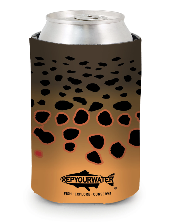 Rep Your Water Can Cooler Brown Trout Rep Your Water Can Cooler Brown Trout